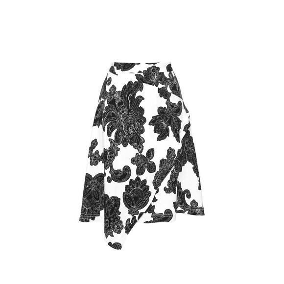 Tanya Taylor Mackenzie Skirt In White Floral/Paisley NWT - Picture 3 of 11